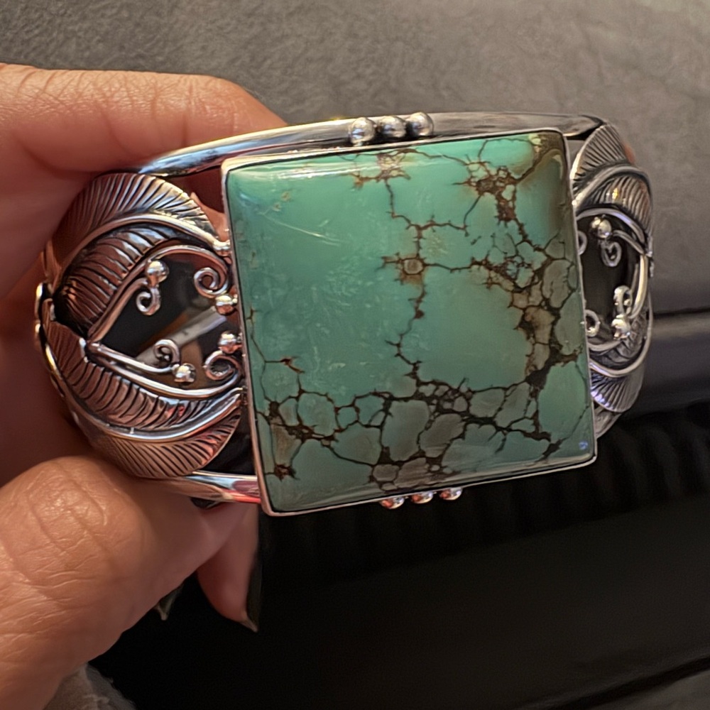 Turquoise and 925 cuff
